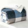 PU MEI Sherpa Fleece Throw Blanket 60" x 80" Reversible