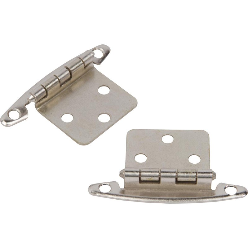 DecoBasics (25 Pairs Pack/50 Pcs) Satin Nickel, Non Self Closing/Free