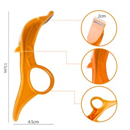 2 Pcs Orange Peeler Tool, 2-in-1 Stainless Steel Fruit Peeler for Kitchen Citrus Tangerine Pear Lemon Peeler