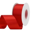 BVIEAKD 53mm Wide 22m Double Face Red Satin Ribbon Fabric