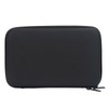 Black Soft Harmonica Carrying Case with Zipper, PU Leather Fabric,