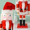 CutitiUU Nutcracker Christmas Decorations, 25 cm Traditional Santa Nutcracker, Festive