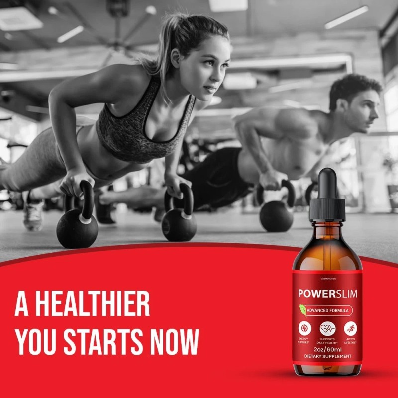 PowerSlim Drops Liquid Supplement, Max Strength, Power Slim Drops (5