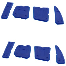 GZWZH 2 Sets of 8 Scrapers Multi Functional Seamstress Scraper Glue Shoveling Glue Multi Angle Scraper Trimming Removing Residual Glue Gap Tool Scraping Board Caulking Tool