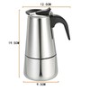 Xuthusman 200ml/300ml/450ml Mocha Coffee Pot+Electric Stove Espresso Coffee Maker Stainless