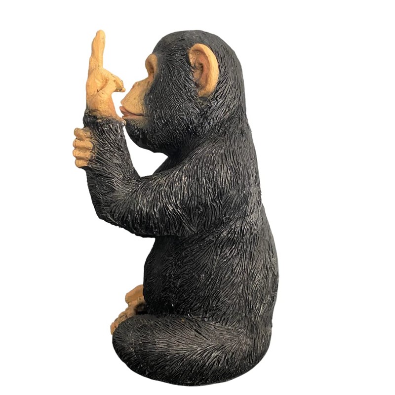 RP Medium Resin Rude Monkey Ornament 19cm Statue Sculpture Figurine