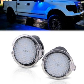 Nilight 2 PCS Blue LED Side Mirror Puddle Lights