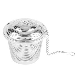 colador acero inoxidable,Colador de Condimento de Especias Bolas de Condimento de Acero Inoxidable Hierbas Medicinales y Condimento para Olla Caliente(L)