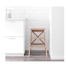 Ikea BEKVÄM Stepladder, 3 Steps, beech63 cm (24 3/4 "), Beechwood - Wooden Color