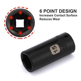 Mayouko 55PCS 1/4 Inch Drive Master Impact Socket Set, Metric/SAE, Deep/Shallow, 6 Point, CR-V, 5/32 Inch - 9/16 Inch, 4mm - 15mm, With Extensions,Adapters,Universal Joint