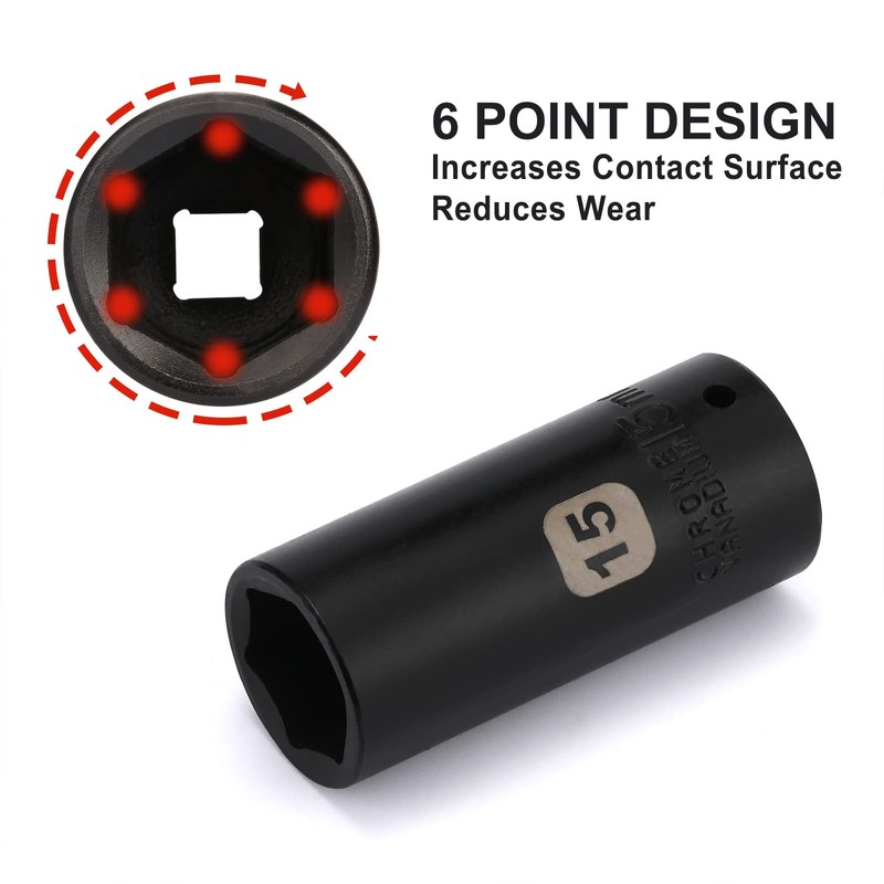 Mayouko 55PCS 1/4 Inch Drive Master Impact Socket Set, Metric/SAE,