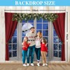 Allenjoy 10x8ft Christmas Window Photography Backdrop Winter Wonderland Snow Tree