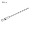 QUARKZMAN Pack of 2 T15 Security Torx Bit 1/4 Inch