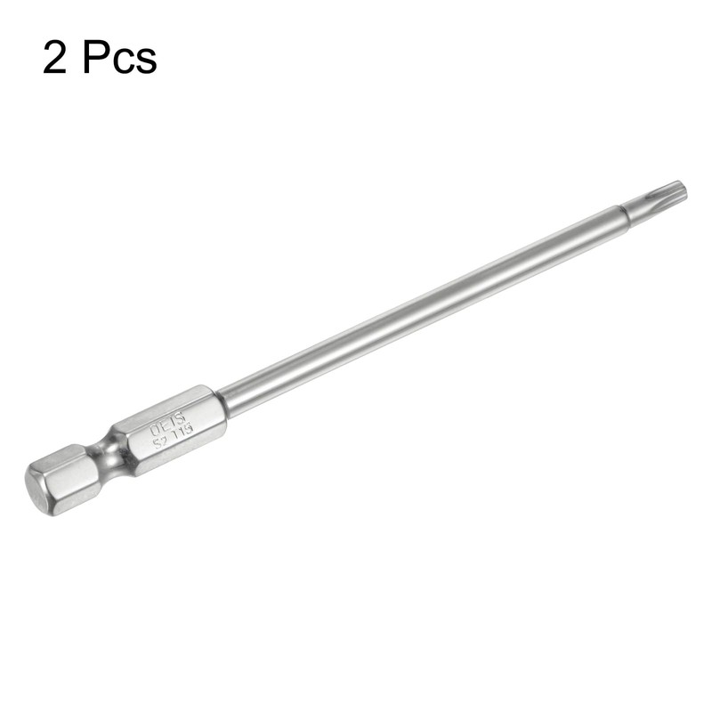 QUARKZMAN Pack of 2 T15 Security Torx Bit 1/4 Inch