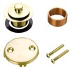 Bathtub Tub Drain Conversion Kit Assembly, Wellup Lift and Turn