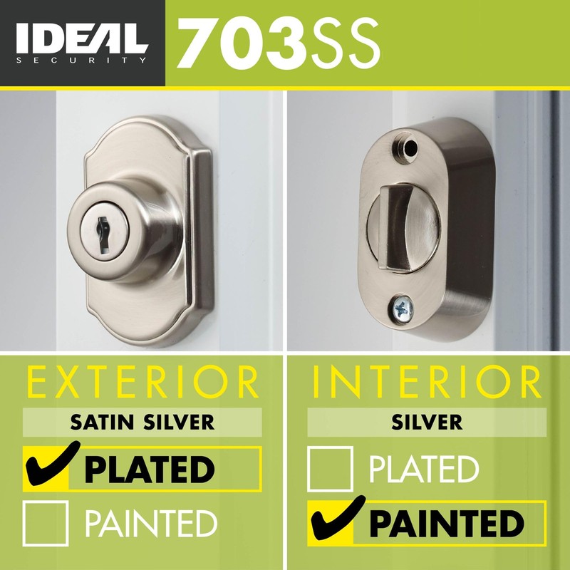 Ideal Security Model 703 Keyed Deadbolt for Storm and Screen