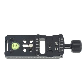 100 mm Rail Nodal Slide Metal Screw Knob Quick Release Plate for Tripod Ball Head Quick with RRS Arca Swiss Compatible