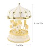 Plastic Romantic Three Horses Carousel Music Box Birthday Kids Anniversary