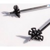 Yukon Charlie's Trekking Pole Accessory - Snow Basket (LP03), Black