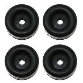 FocalTop Cargo Trailer Ramp Door Black Rubber Bumper 2.5 ' Round 4 Pack Replacement