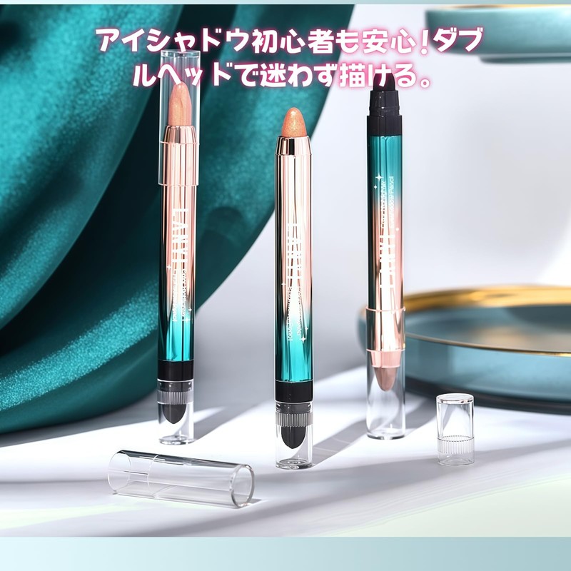 Multi Color Double Ended Eyeshadow Pencil, Glitter Eye Shadow Stick,
