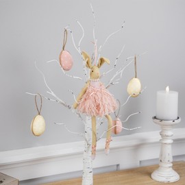 Northlight Plush Ballerina Bunny Easter Wall Decoration - 13"