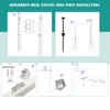 Kdgarden Vinyl PVC Real Estate Sign Post 6' Tall (4"x