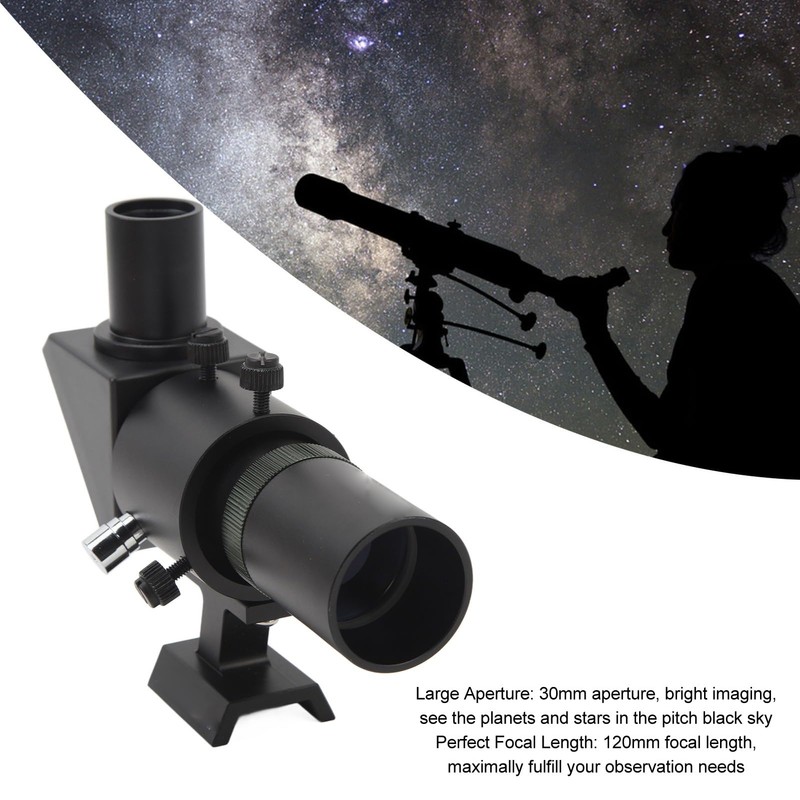 ciciglow 6X30 Finder Scope Right Angle Optical Viewfinder 120mm Focal