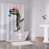 HARLUE Funny Dinosaur Shower Curtain Bathroom Curtain with Hook Cartoon