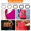 sourcing map 36Pcs Metal Rectangle Ring Buckles, 4/5" x 1