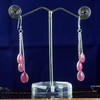 Silver Palace 925 Sterling Silver Natural Gemstone Drop Dangle Earrings