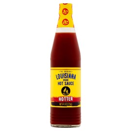 Louisiana Brand Hot Sauce, Hotter Hot Sauce (6 Fl Oz (Pack of 3))