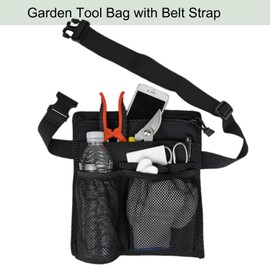 bssiwbepon Gardening Apron Garden Tool Belt for Women With Pockets Utility Tool Waist Bag Cleaning Apron for Teacher Sever DIY Work Waitress with Adjustable Belt and Shoulder Strap