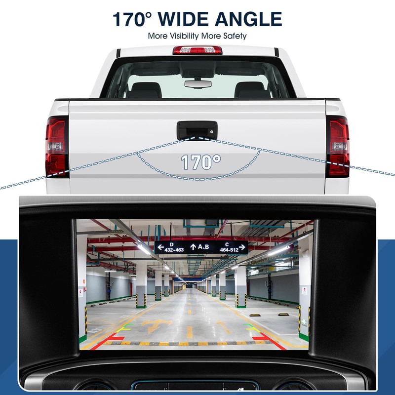 ACAUTO Rear View Backup Reverse Camera Fit for Chevy Silverado,