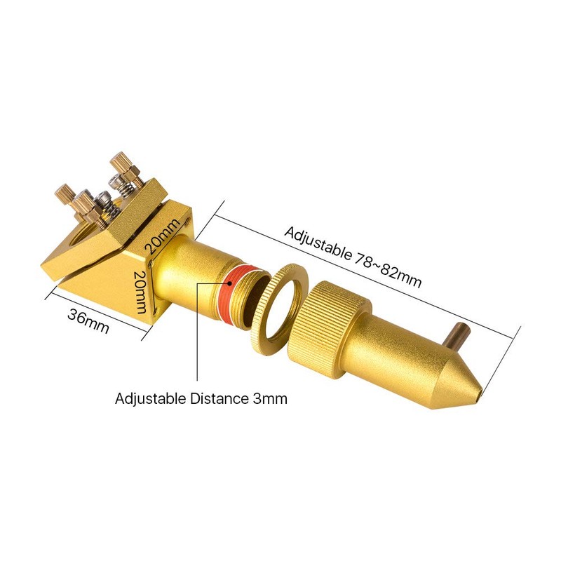 Cloudray CO2 Laser Head Set for K4060 CO2 Laser Engraver
