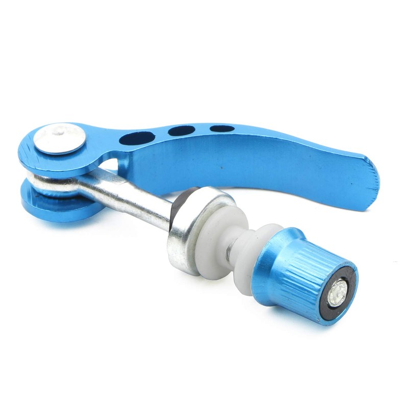 Blue Aluminum Alloy Bike Seat Clamp, M6 × 65mm Bicycle