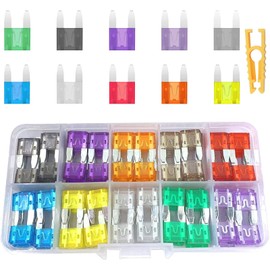 VIYNRAN 120 Pcs Mini Car Fuses Assorted Auto Car Truck ATM APM Blade Fuses Automotive Assortment - 2A 3A 5A 7.5A 10A 15A 20A 25A 30A 35A With 1 Fuse Extractor Kit for Auto Boat Motorcycle RV Trike SUV