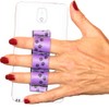 LAZY-HANDS 3-Loop Phone Grip - FITS Most - Paws Purple