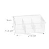 Relaxdays Tea Box, 6 Compartments, 90 Tea Bags, Tea Caddy