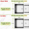 Expandable Stainless Steel Dish Drying Rack Over The Sink For