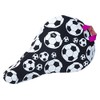 Liix Kinder Kids' Saddle Cover Soccerball Sattelbezug, Schwarz, Einheitsgröße