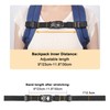 Vividwise Backpack Chest Strap Add On, Sternum Straps with Elastic