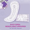 Always Discreet Incontinence Liners for Women, Very Light Absorbency, Long