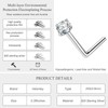 Moissanite Nose Ring for Women - 925 Sterling Silver L