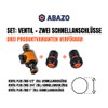 ABAZO Garden Hose Connection Nipple, Nipple with Shut-off Valve, Regulating