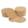 uxcell 95mm(3.74") Round Coasters 2mm Thick Cork Cup Mat Self-Adhesive
