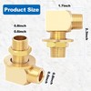 WEHOPE 2PCS B-0230-K Brass Wall Mount Connection Installation Kit Replacement