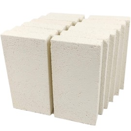 Lynn Manufacturing Insulating Fire Brick, Heat Insulation Block, Low Thermal Conductivity, 1.25" x 4.5" x 9" Split, Pack of 2, 2300-F Rated, for Kilns, Forges, Furnaces, Soldering, 3143R
