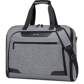 Garment Bags for Travel, Carry on Garment Bag with Shoulder Strap, Foldable Suit Travel Bags for Men, Wrinkle Free Garment Travel Bag for Hanging Clothes, Dark Grey