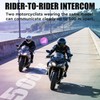 VCOROS Motorcycle Helmet Headset 2-Way 2 Riders Helmet Intercom